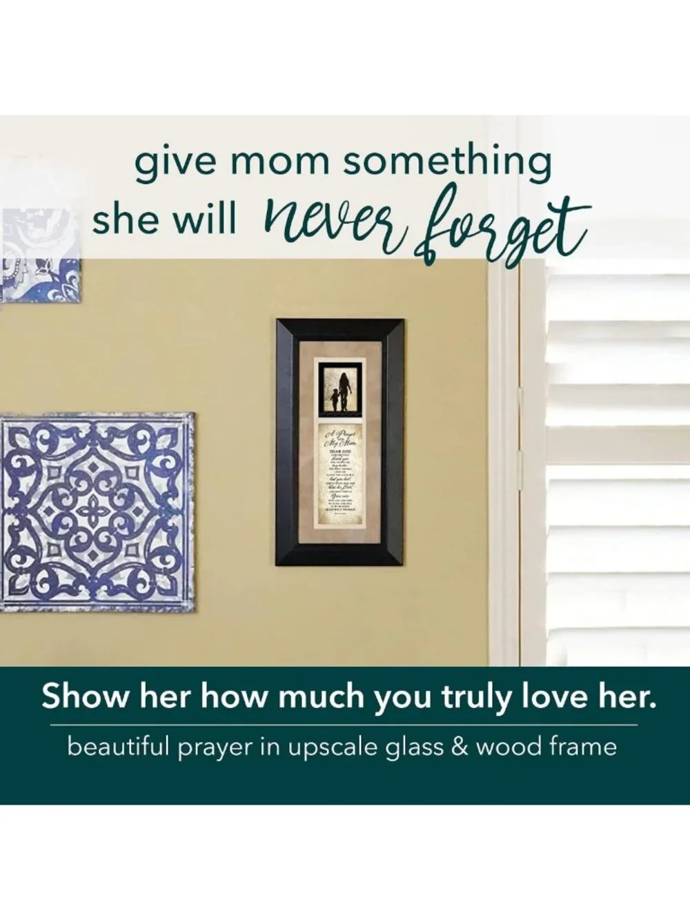 Wood Wall Plaque for Mom | 11x18 Inches | Handmade Gift for Mother's Day